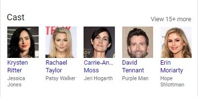 بازیگران سریال Jessica Jones جسیکا جونز